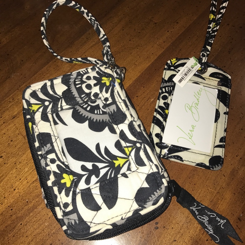 Vera Bradley wristlet wallet and luggage tag